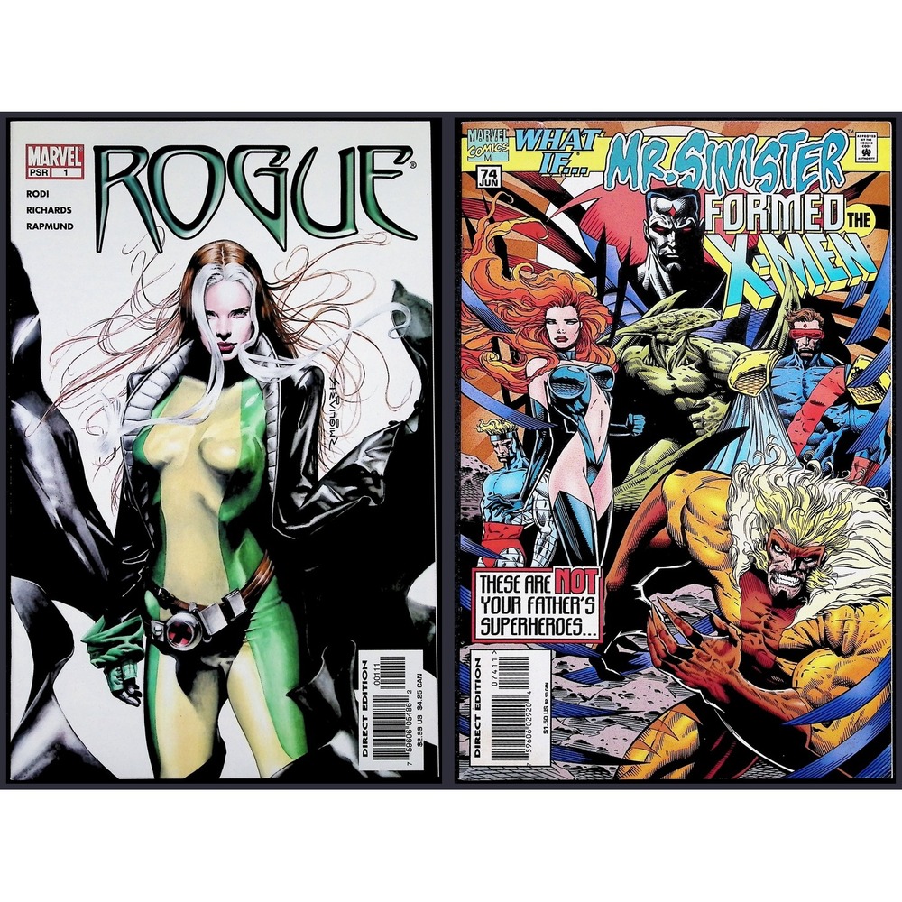 Rogue #1 What If 74 2X Comic Lot Wolverine Jean Grey Mr Sinister X-Men Marvel